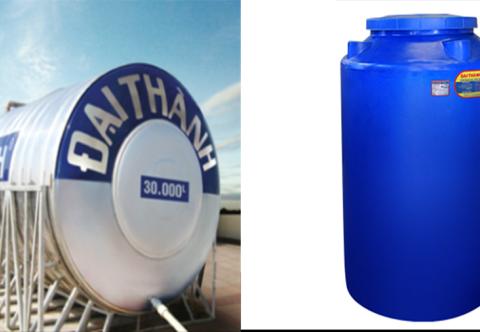 So sánh bồn nước inox và bồn nhựa có tại Đại Thành