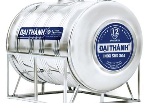 Bồn nước inox 5000 lít nằm Tân Á Đại Thành. Bồn nước inox 5000 lít nằm giá rẻ. LH 0909 348 384