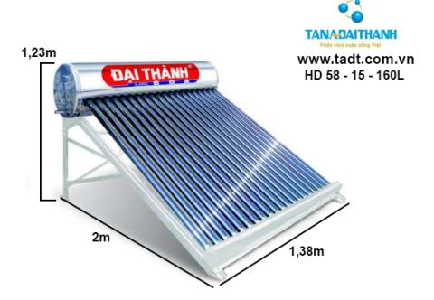 Máy nước nóng năng lượng mặt trời Đại Thành chính hãng tại TPHCM