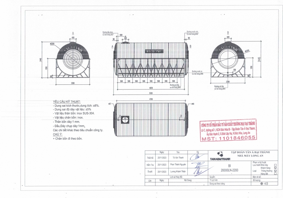 bon nuoc inox dai thanh 20000l