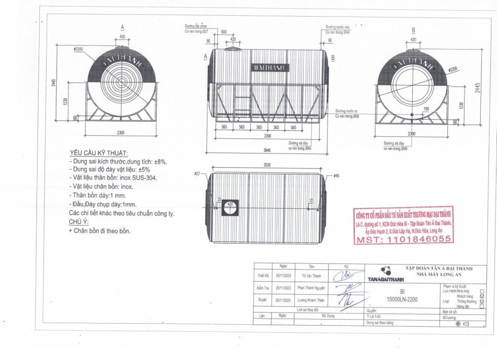 bon nuoc inox dai thanh 15000l